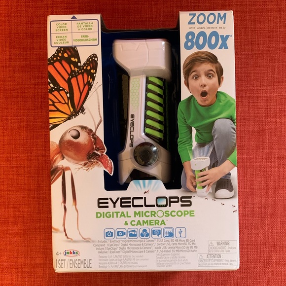 EyeClops Digital Microscope & Camera with built in color screen -800X Zoom- NEW - Picture 5 of 9